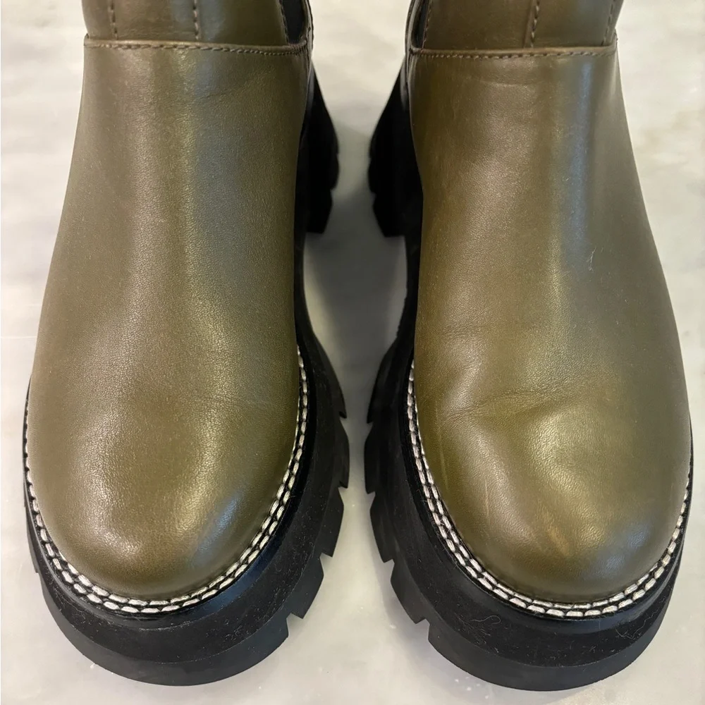 3.1 Phillip Lim Olive Green Kate Combat Boot - Picture 2 of 8